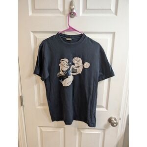 Filson Popeye Graphic T Shirt Navy Blue Made in USA Mens - Size Small